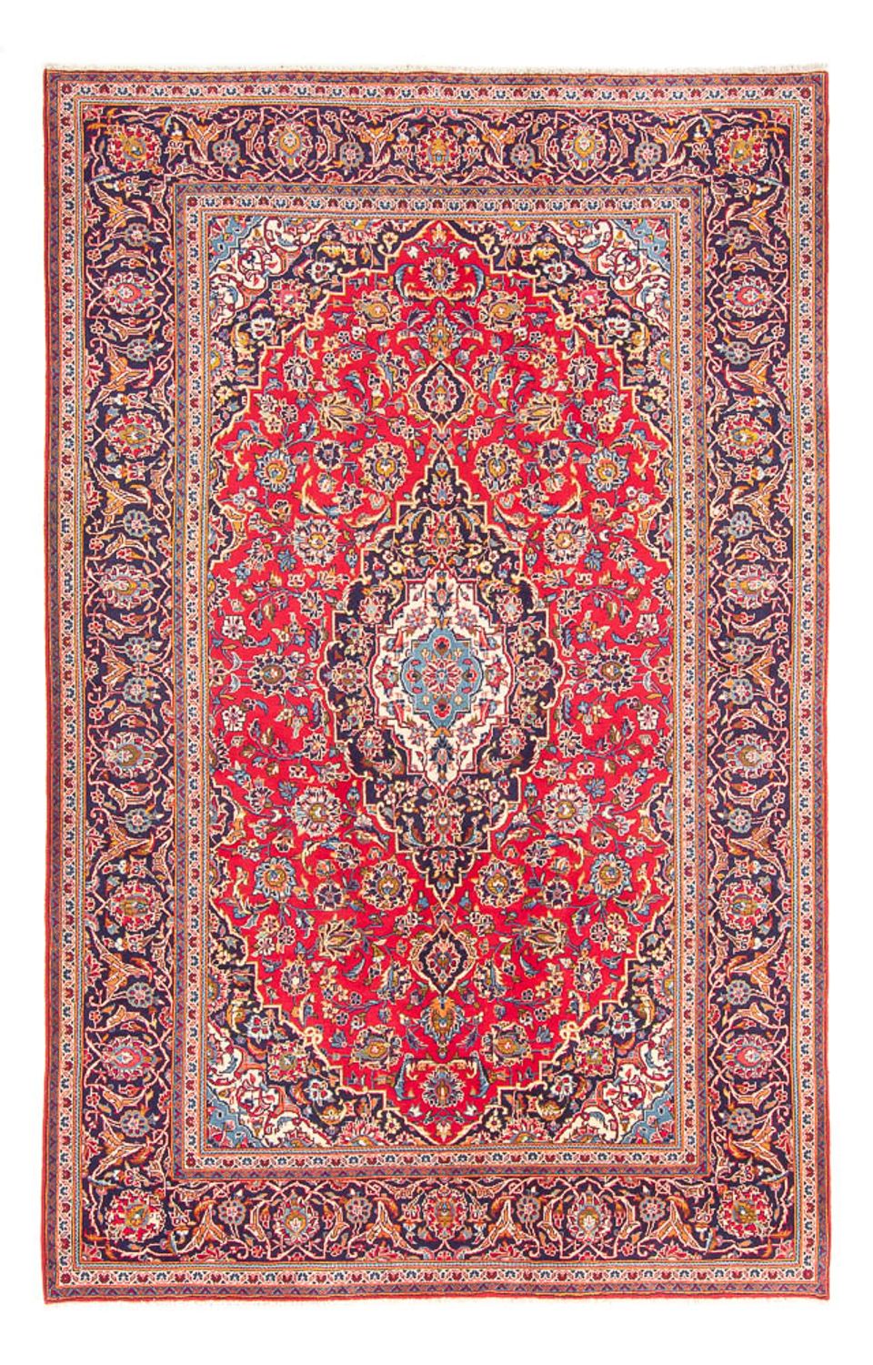 Tappeto Persero - Keshan - 297 x 194 cm - rosso