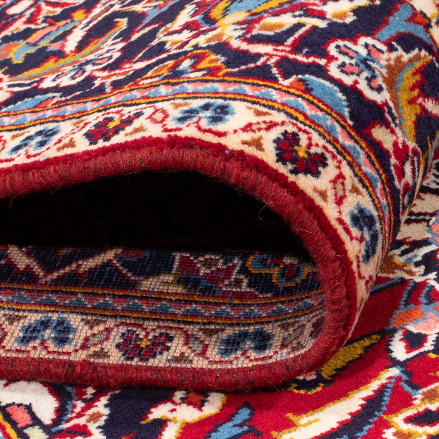 Tappeto Persero - Keshan - 305 x 204 cm - rosso bordeaux