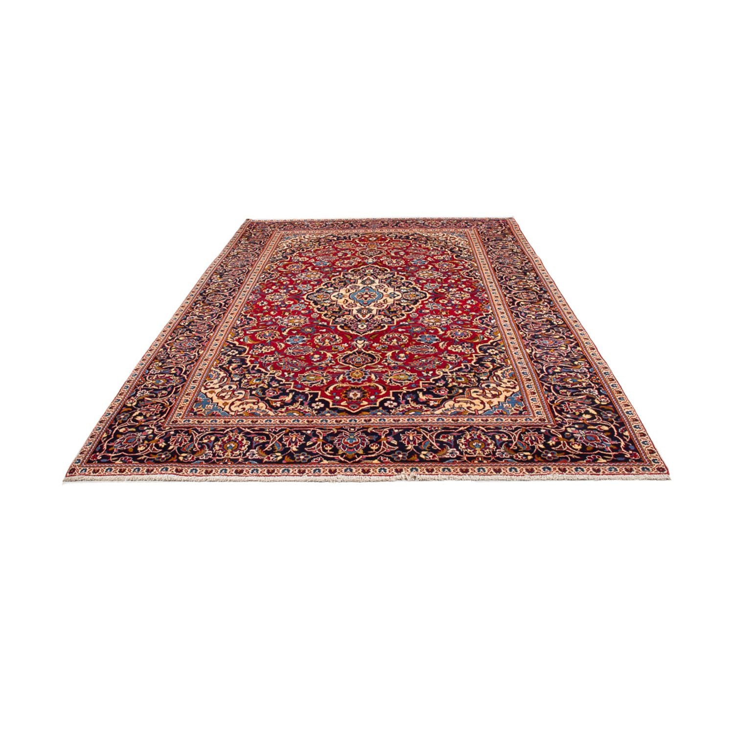 Tappeto Persero - Keshan - 305 x 204 cm - rosso bordeaux