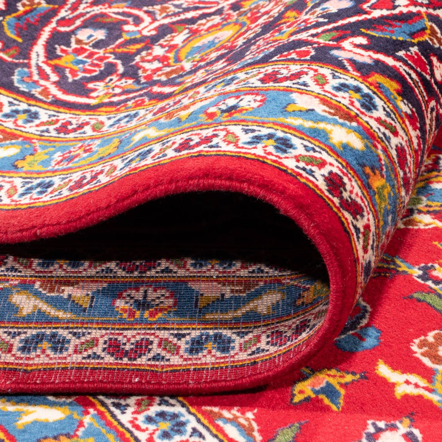 Tappeto Persero - Keshan quadrato  - 254 x 246 cm - rosso