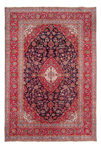 Tappeto Persero - Keshan - 353 x 246 cm - blu scuro