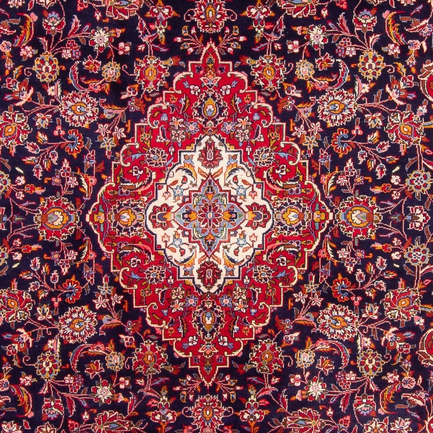 Tappeto Persero - Keshan - 353 x 246 cm - blu scuro