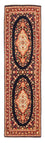 Tappeto corsia Tappeto Persero - Ghom - 217 x 63 cm - blu scuro