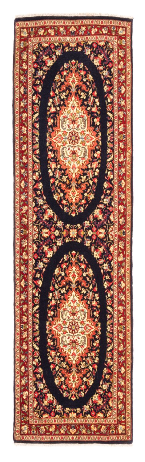 Tappeto corsia Tappeto Persero - Ghom - 217 x 63 cm - blu scuro