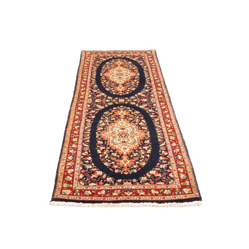 Tappeto corsia Tappeto Persero - Ghom - 217 x 63 cm - blu scuro