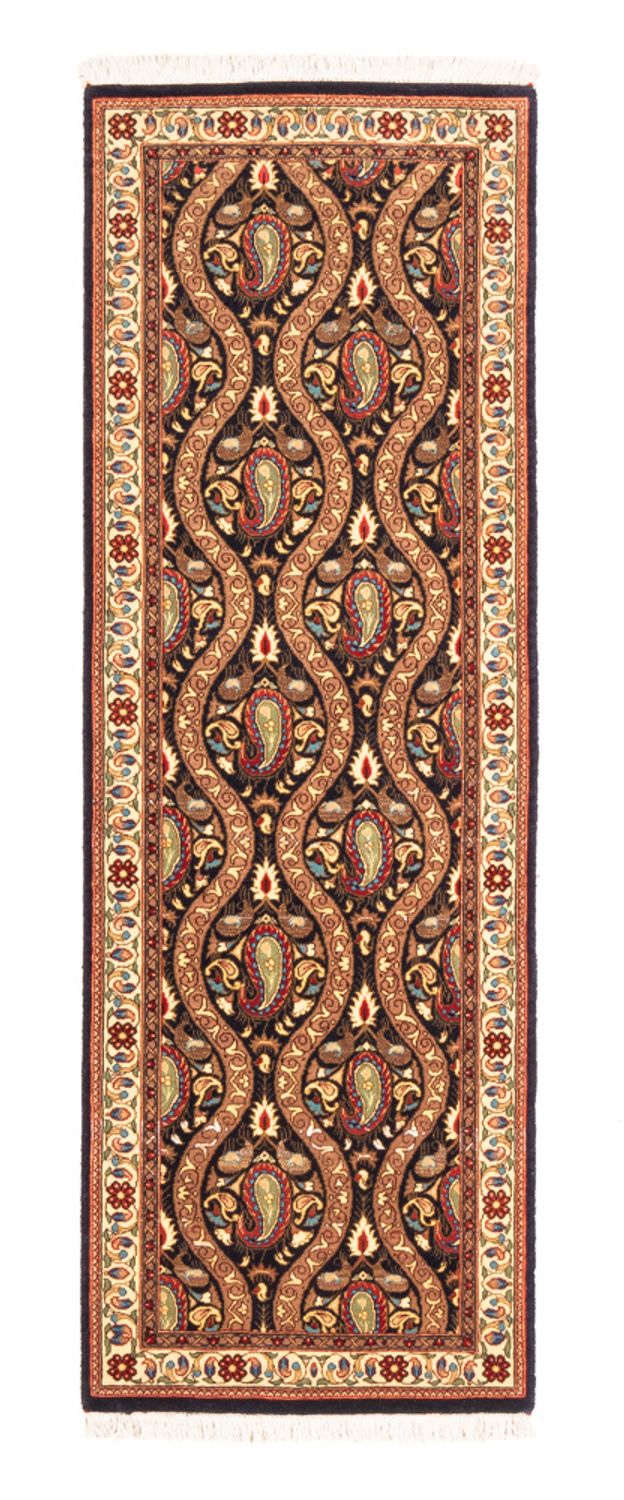 Tappeto corsia Tappeto Persero - Ghom - 160 x 53 cm - blu scuro