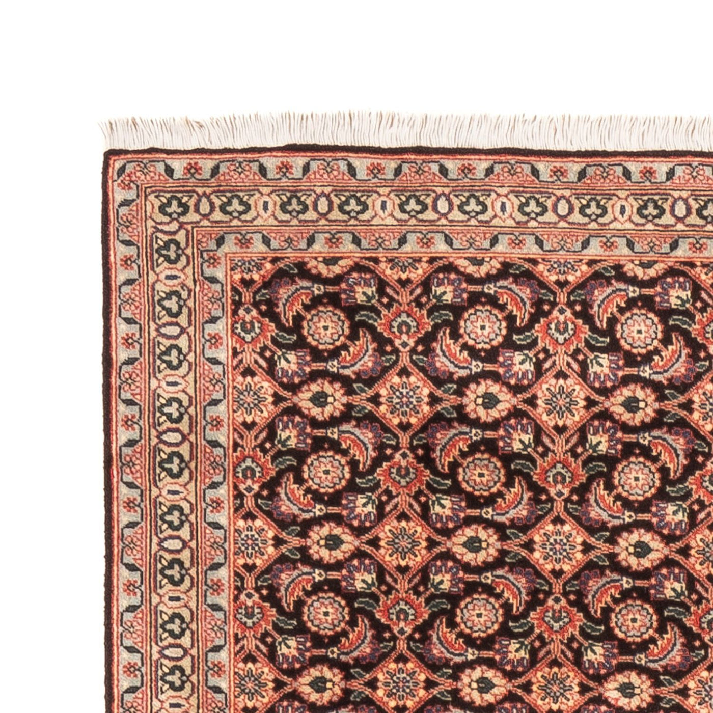 Tappeto corsia Tappeto Persero - Tabriz - Reale - 200 x 68 cm - blu scuro