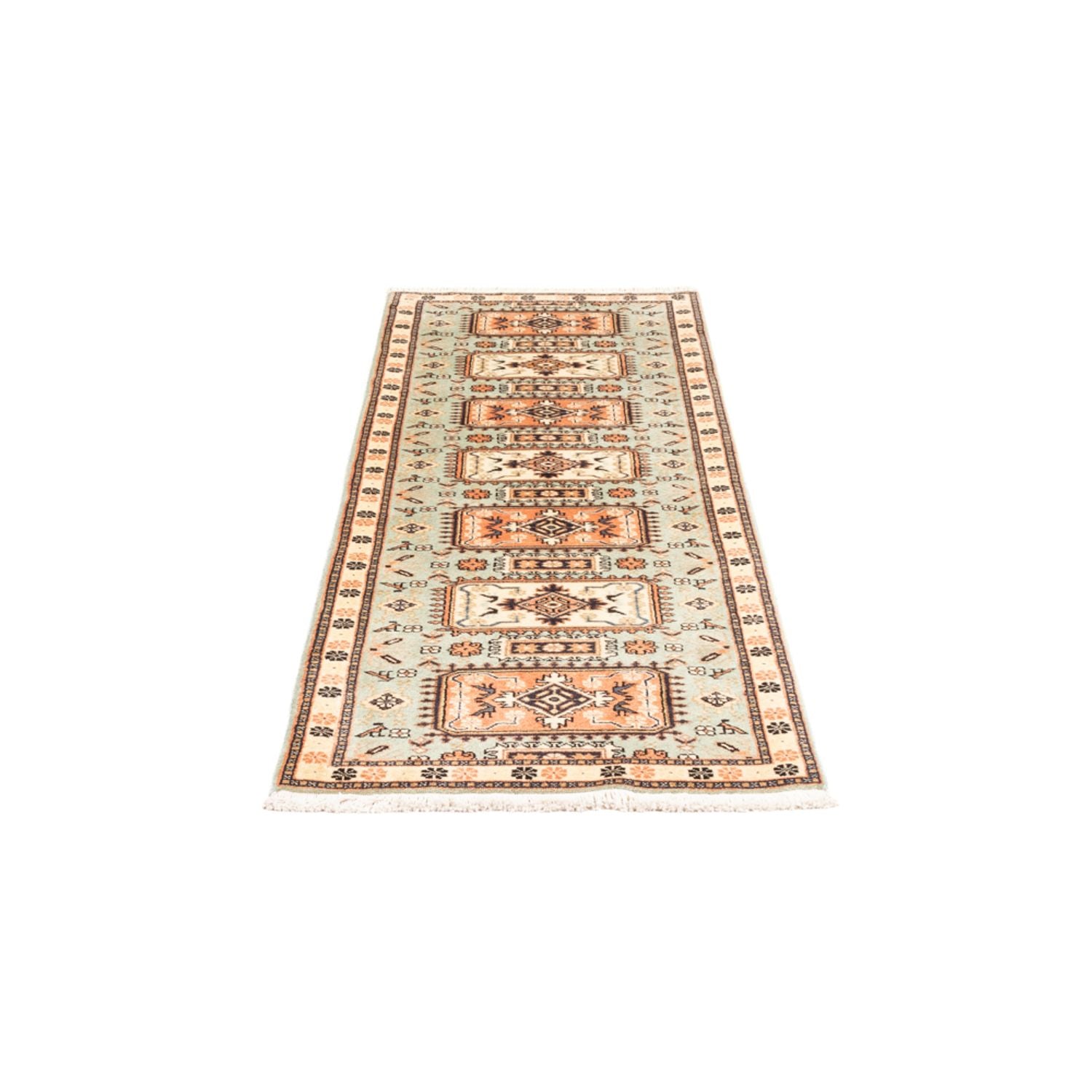 Tappeto corsia Tappeto Persero - Nomade - 188 x 66 cm - verde chiaro