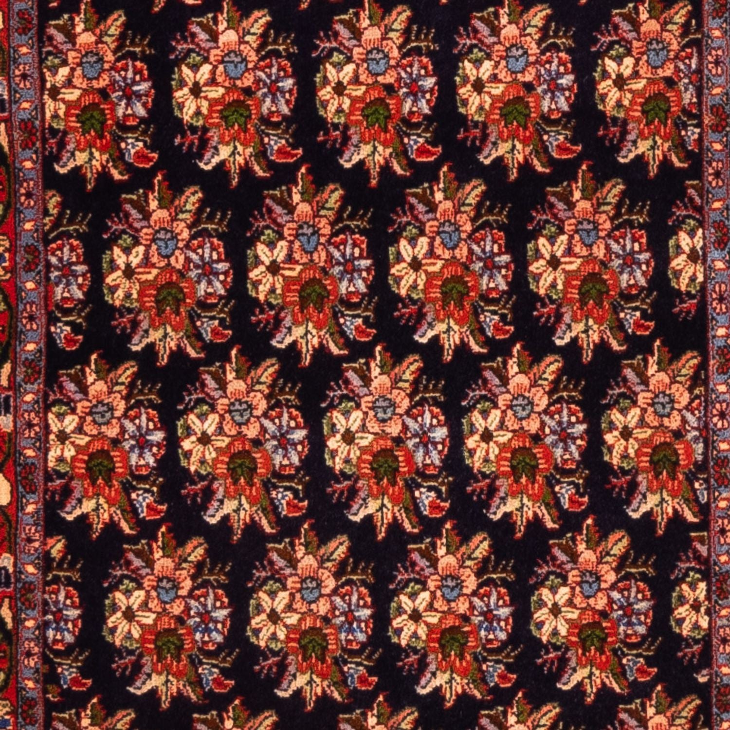 Tappeto corsia Tappeto Persero - Bidjar - 204 x 73 cm - blu scuro