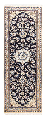 Tappeto corsia Tappeto Persero - Nain - 190 x 68 cm - blu scuro