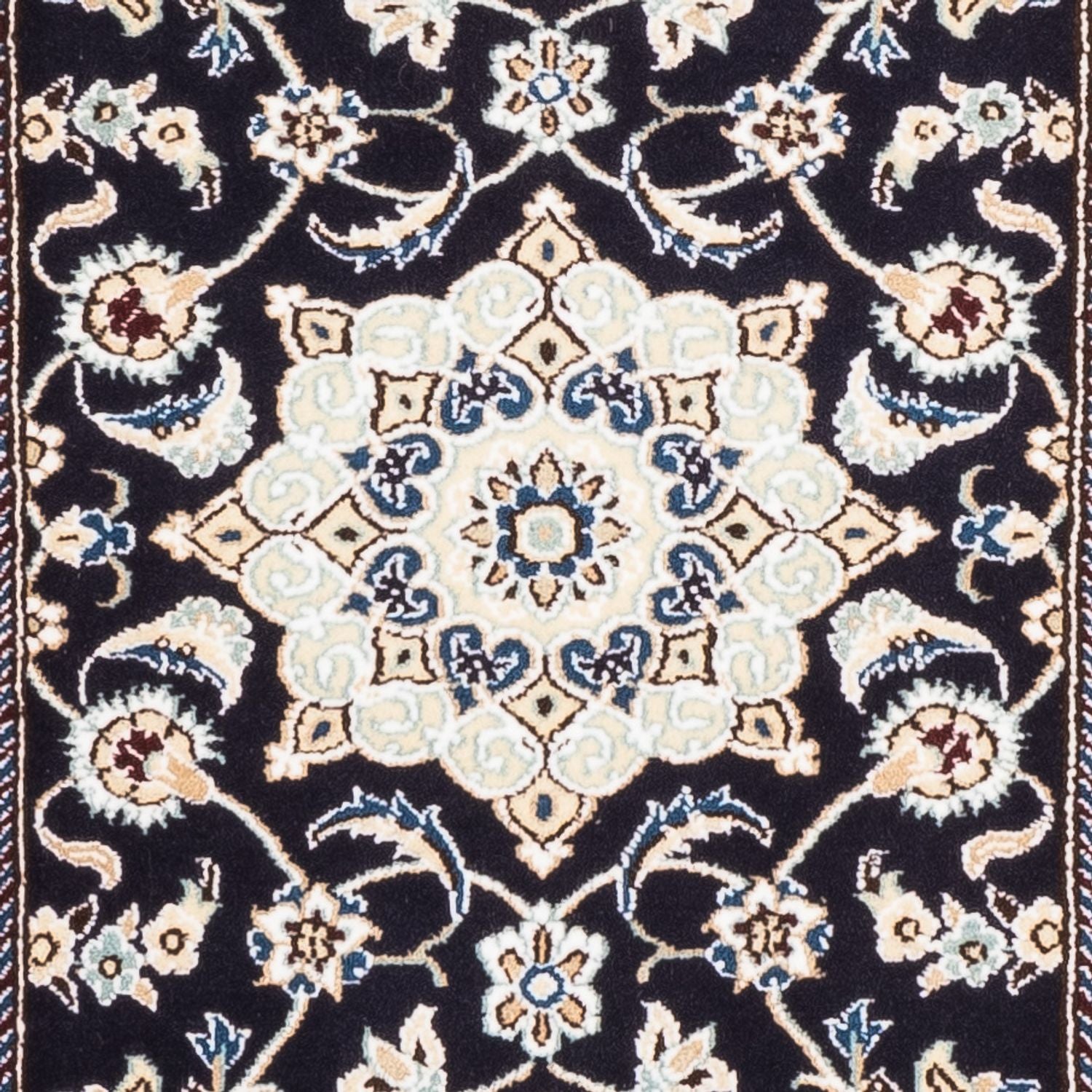 Tappeto corsia Tappeto Persero - Nain - 190 x 68 cm - blu scuro