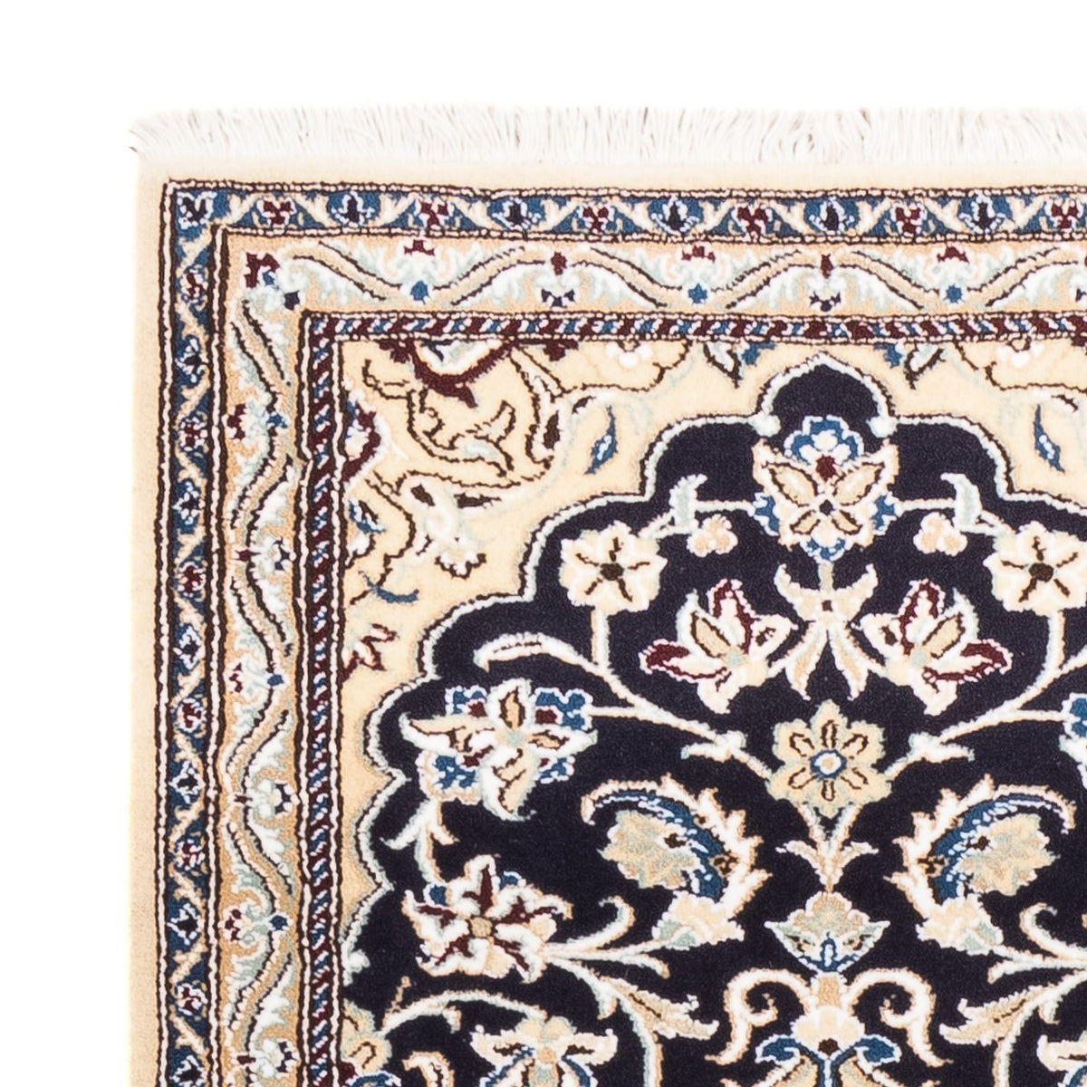 Tappeto corsia Tappeto Persero - Nain - 190 x 68 cm - blu scuro