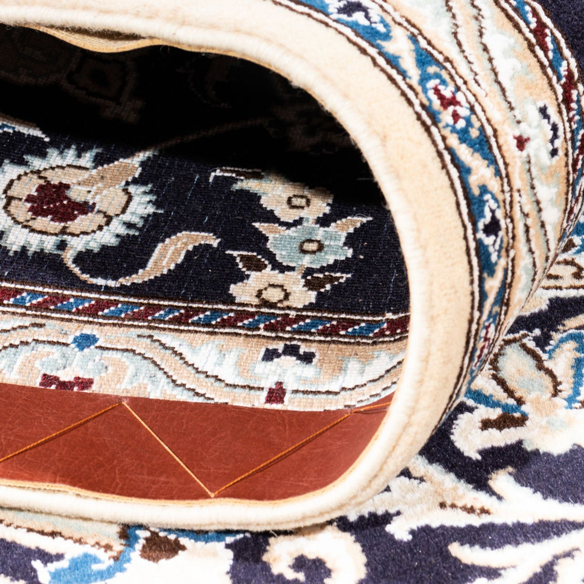 Tappeto corsia Tappeto Persero - Nain - 190 x 68 cm - blu scuro