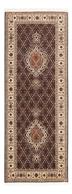 Tappeto corsia Tappeto Persero - Tabriz - Reale - 195 x 75 cm - blu scuro