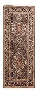 Tappeto corsia Tappeto Persero - Tabriz - Reale - 196 x 75 cm - blu scuro