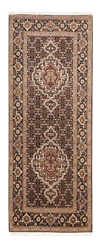 Tappeto corsia Tappeto Persero - Tabriz - Reale - 196 x 75 cm - blu scuro