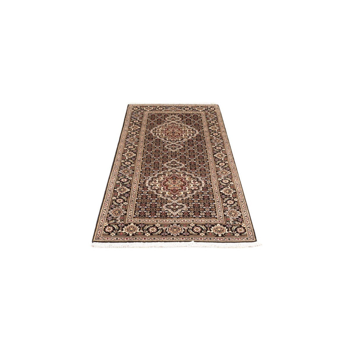 Tappeto corsia Tappeto Persero - Tabriz - Reale - 196 x 75 cm - blu scuro