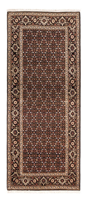 Tappeto corsia Tappeto Persero - Tabriz - Reale - 196 x 80 cm - blu scuro