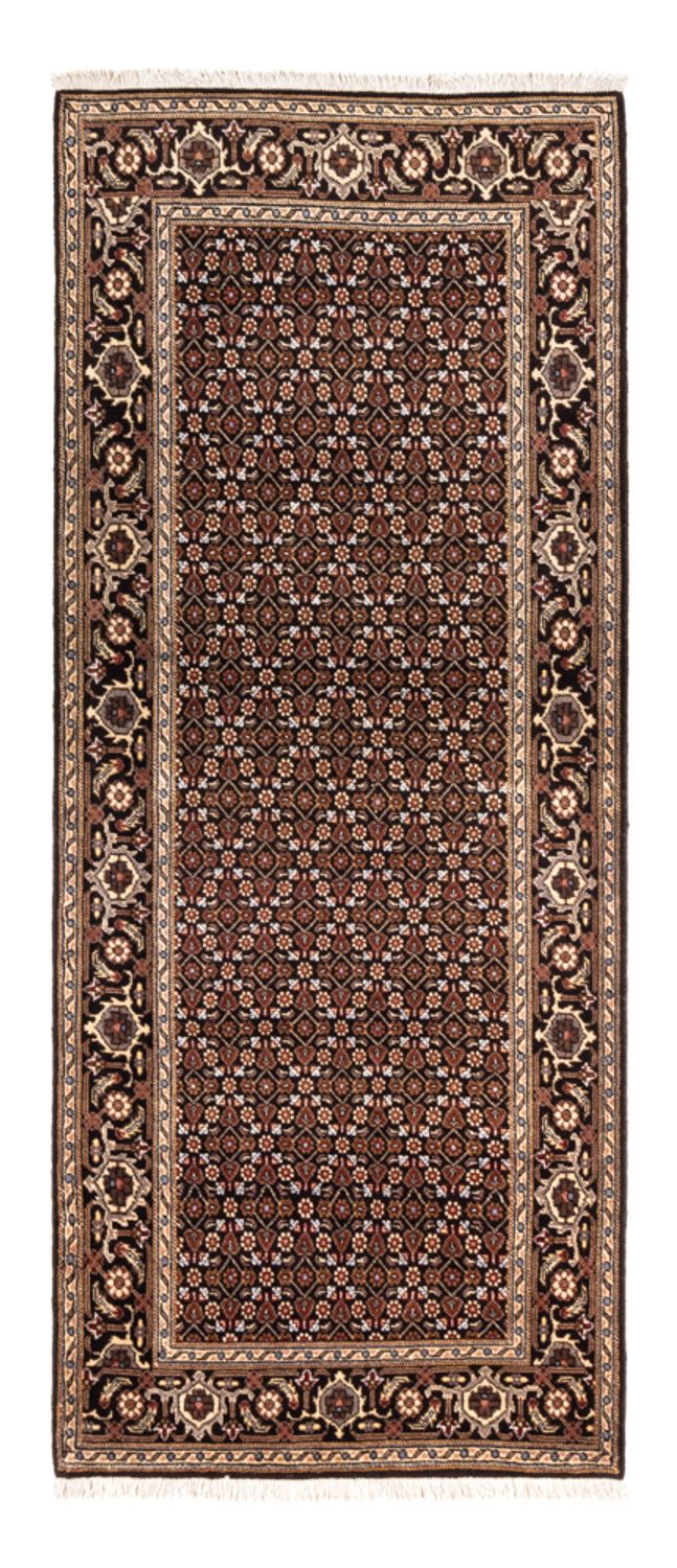Tappeto corsia Tappeto Persero - Tabriz - Reale - 196 x 80 cm - blu scuro