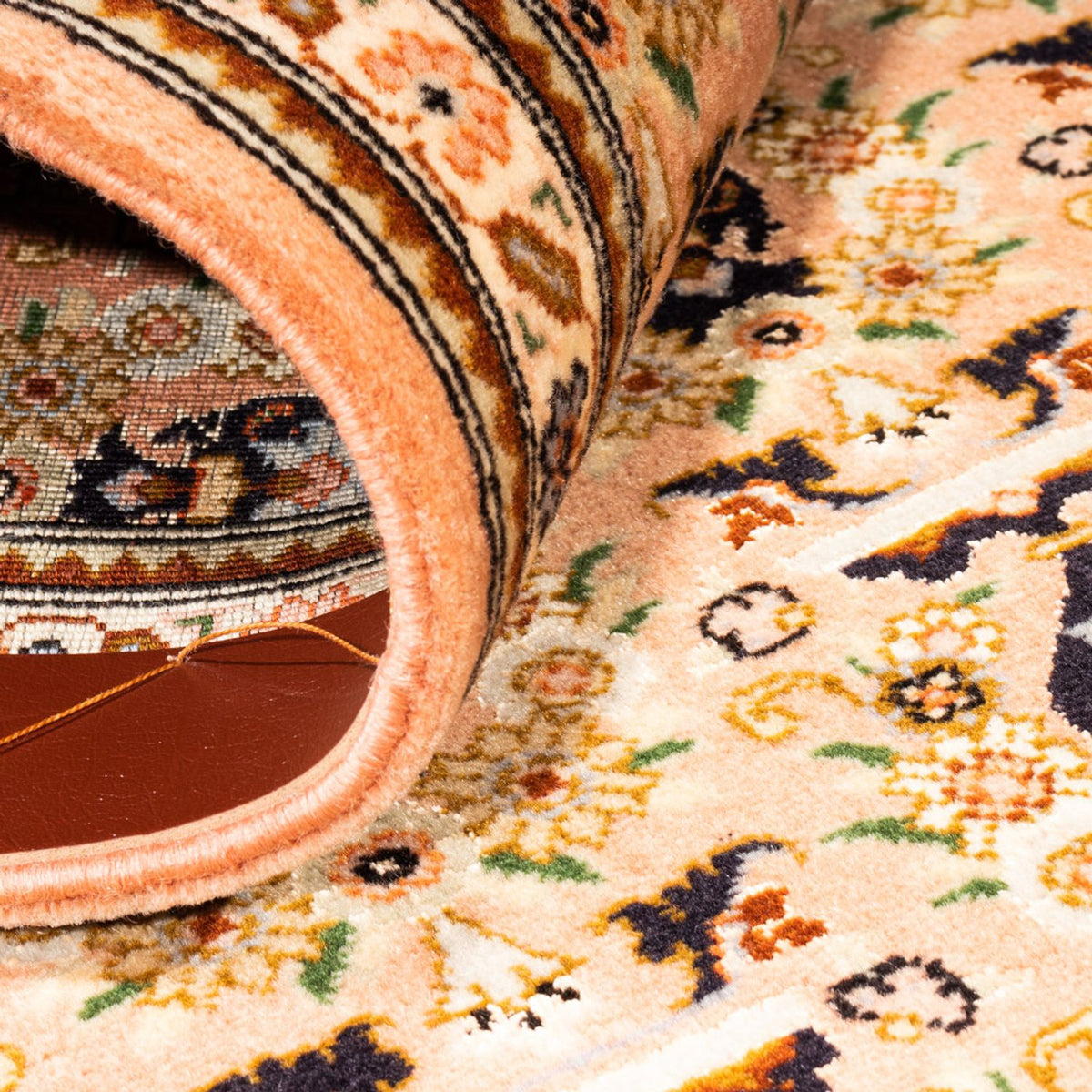 Tappeto corsia Tappeto Persero - Tabriz - 194 x 69 cm - caramello