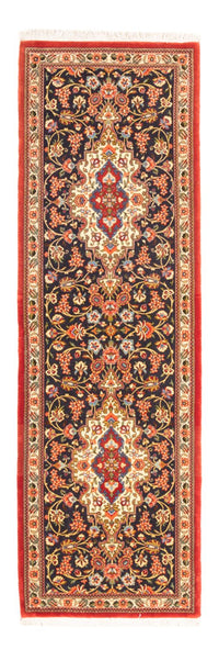 Tappeto corsia Tappeto Persero - Ghom - 203 x 65 cm - blu scuro