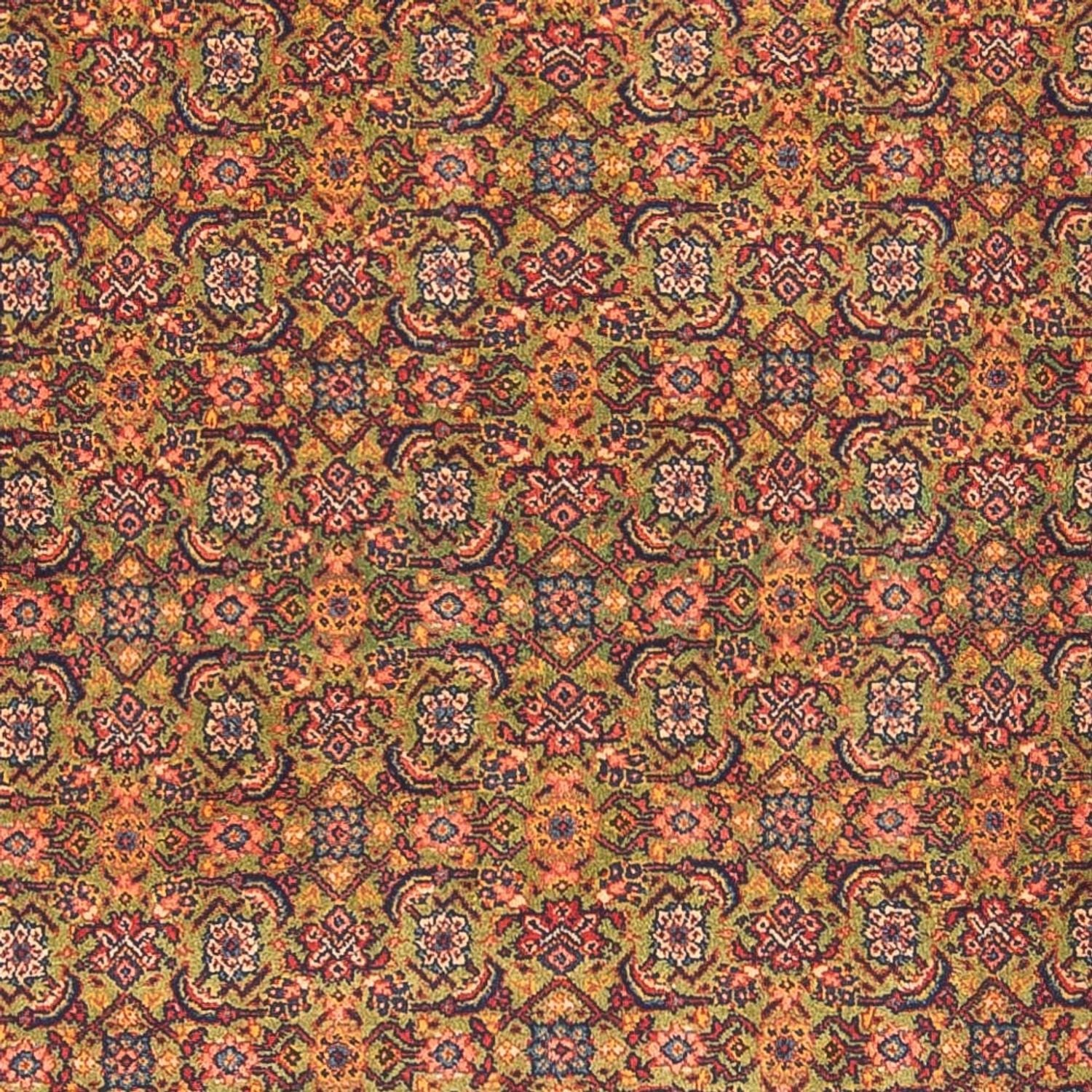 Tappeto corsia Tappeto Persero - Tabriz - Reale - 377 x 100 cm - verde chiaro