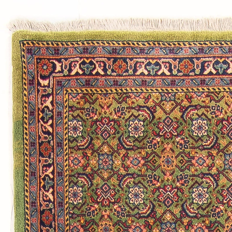Tappeto corsia Tappeto Persero - Tabriz - Reale - 377 x 100 cm - verde chiaro