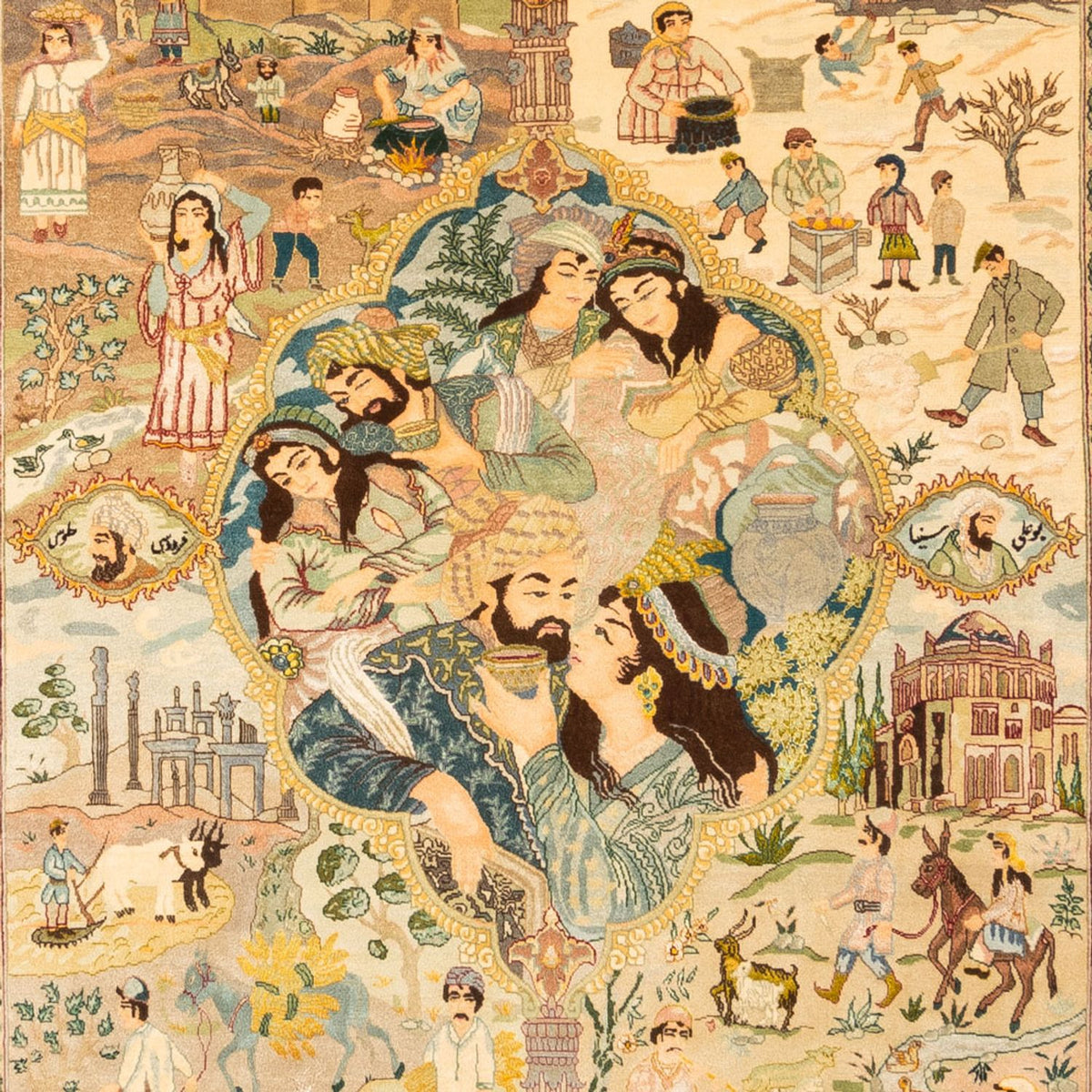 Tappeto Persero - Tabriz - Reale - 263 x 175 cm - multicolore