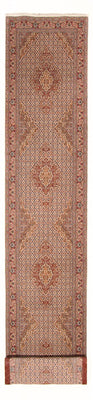 Tappeto corsia Tappeto Persero - Tabriz - Reale - 407 x 78 cm - beige