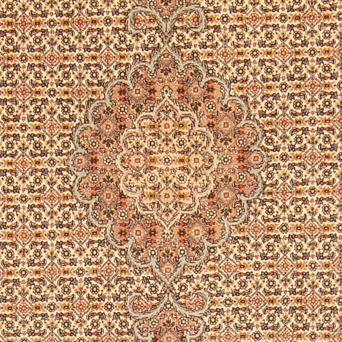 Tappeto corsia Tappeto Persero - Tabriz - Reale - 393 x 80 cm - beige