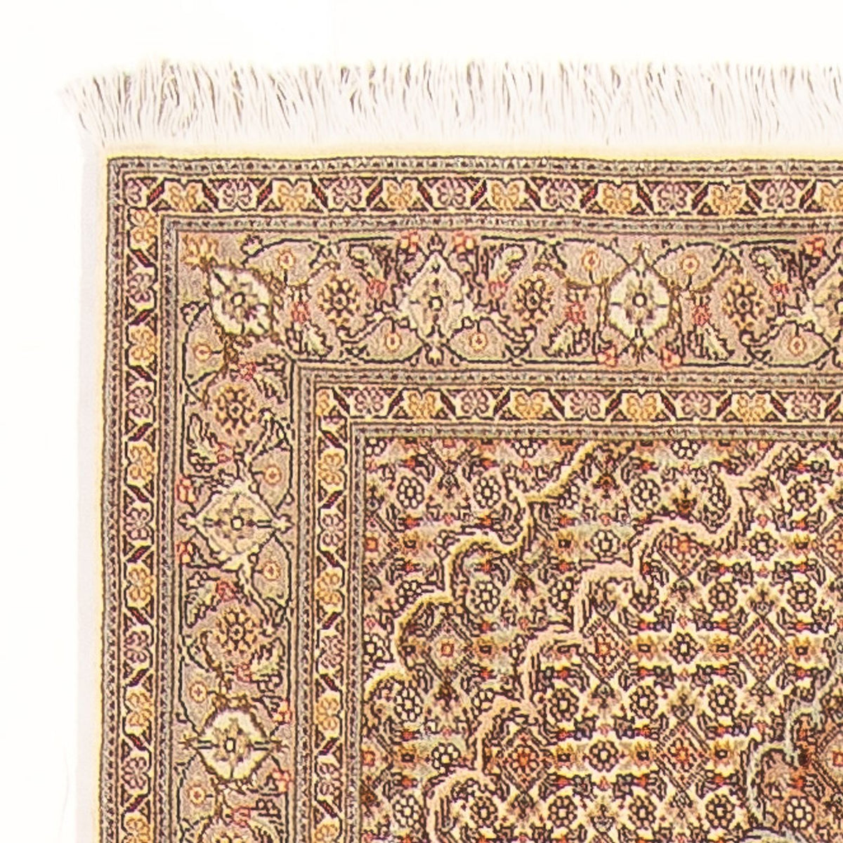 Tappeto corsia Tappeto Persero - Tabriz - Reale - 393 x 80 cm - beige