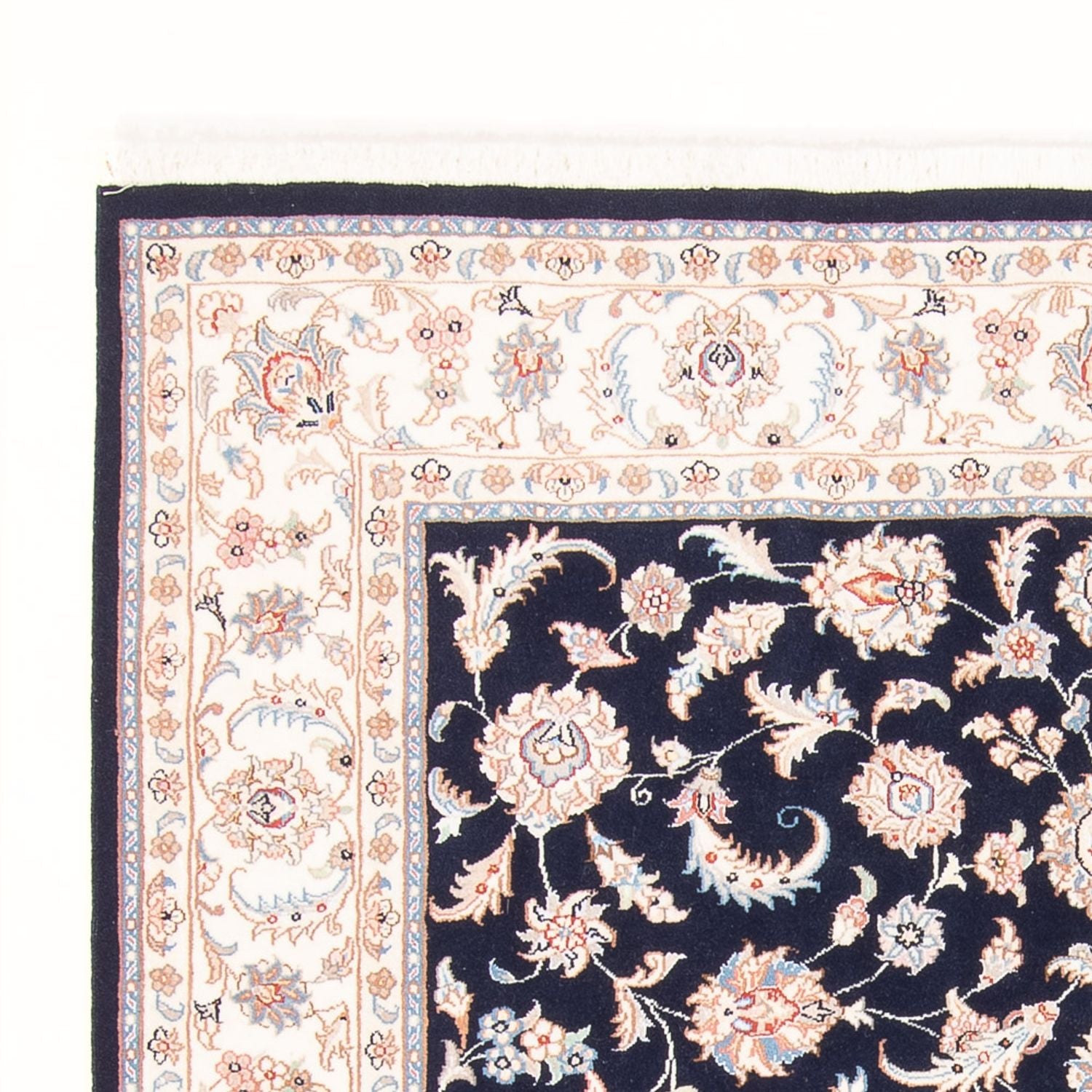 Tappeto Persero - Tabriz - Reale - 203 x 147 cm - blu scuro