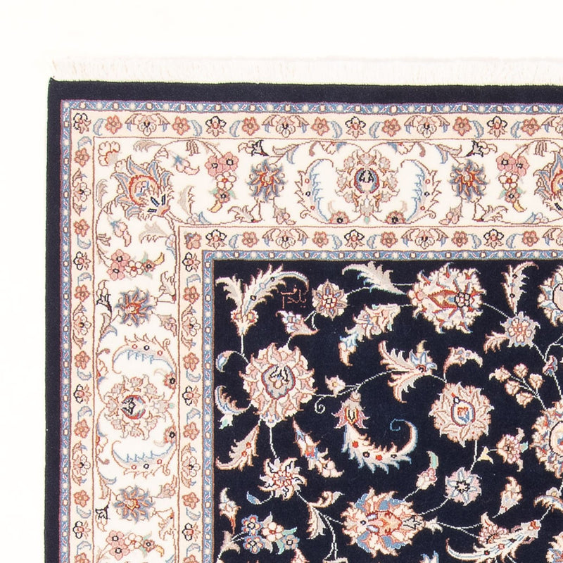 Tappeto Persero - Tabriz - Reale - 200 x 150 cm - blu scuro
