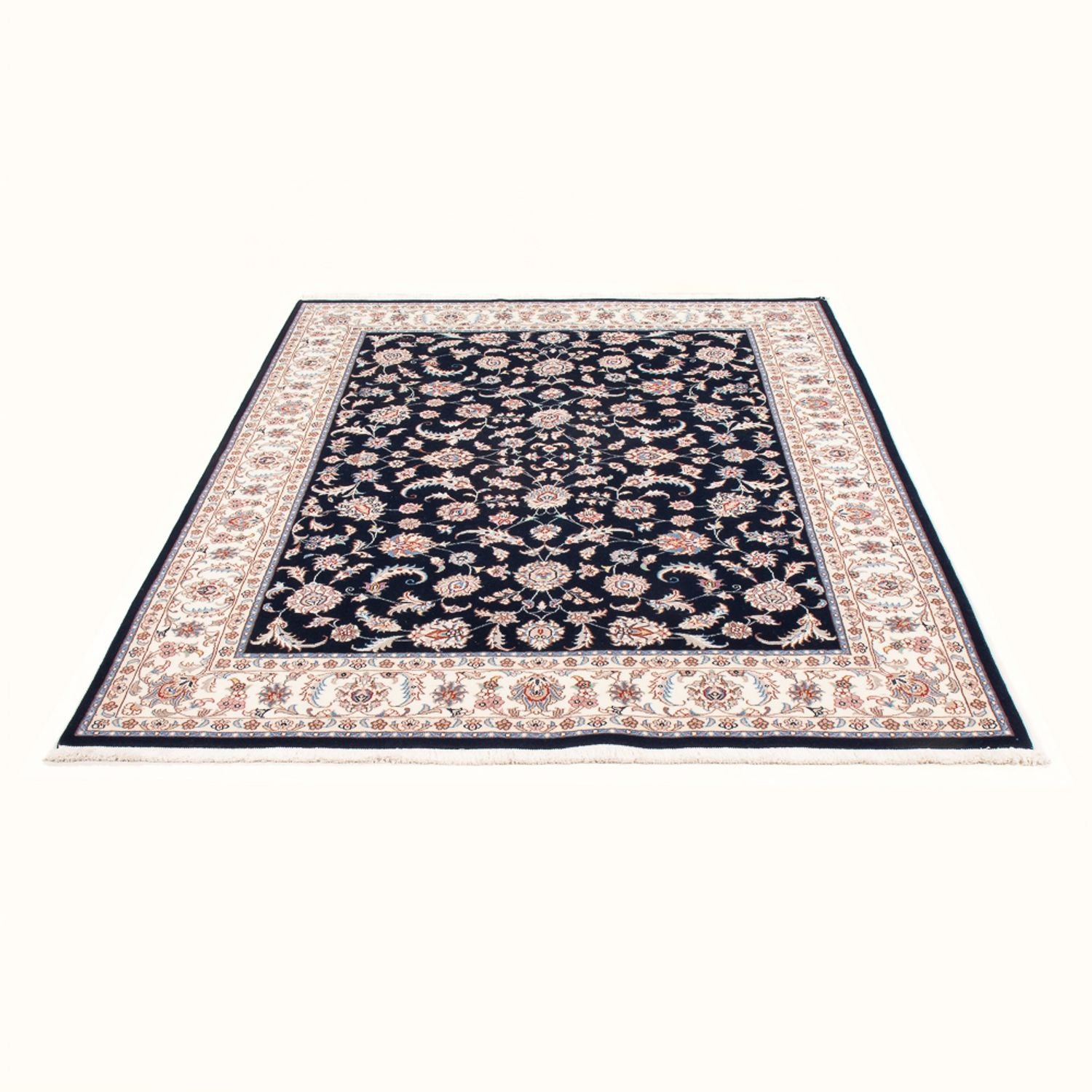 Tappeto Persero - Tabriz - Reale - 200 x 150 cm - blu scuro
