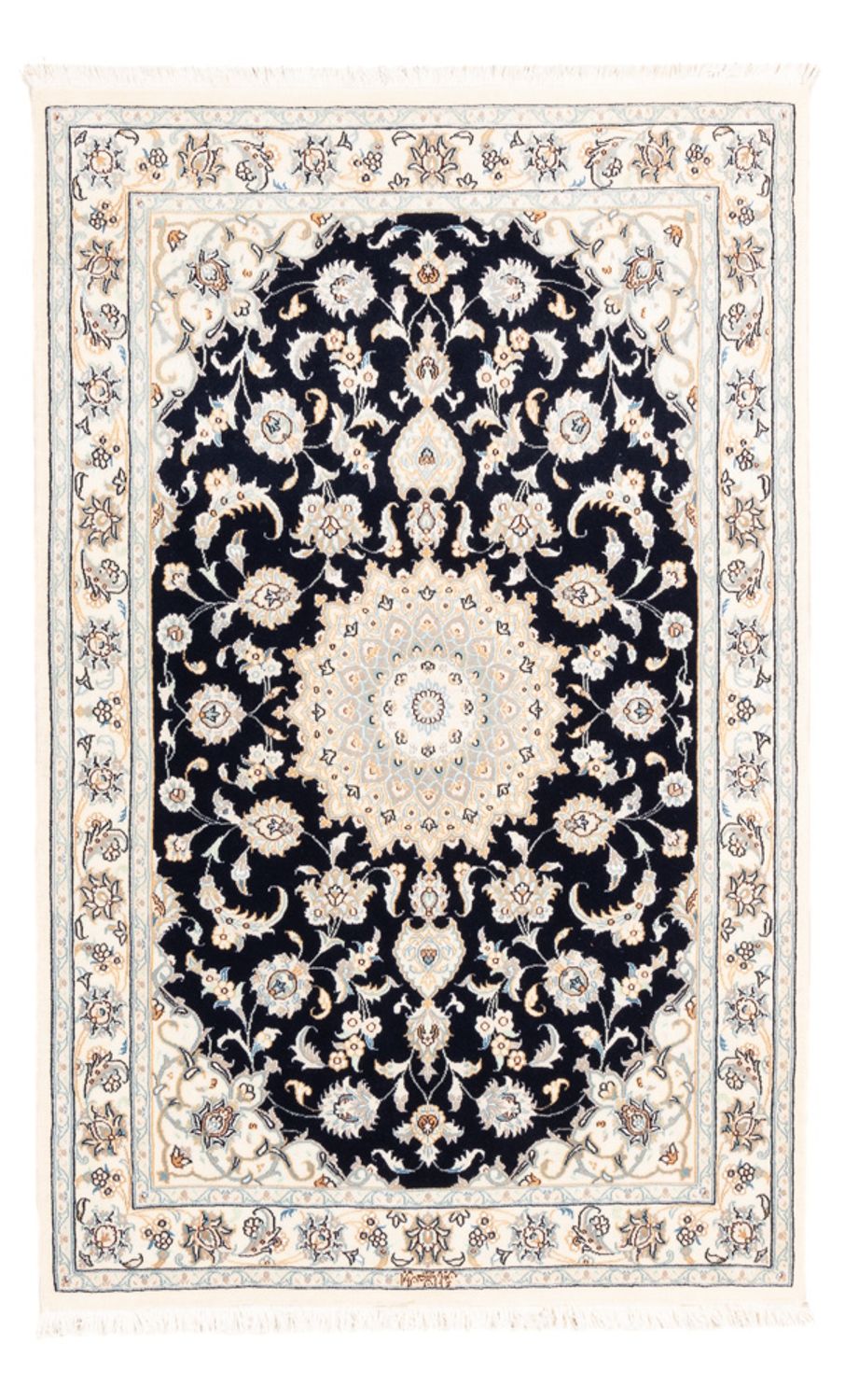 Tappeto Persero - Nain - Premio - 154 x 104 cm - blu scuro