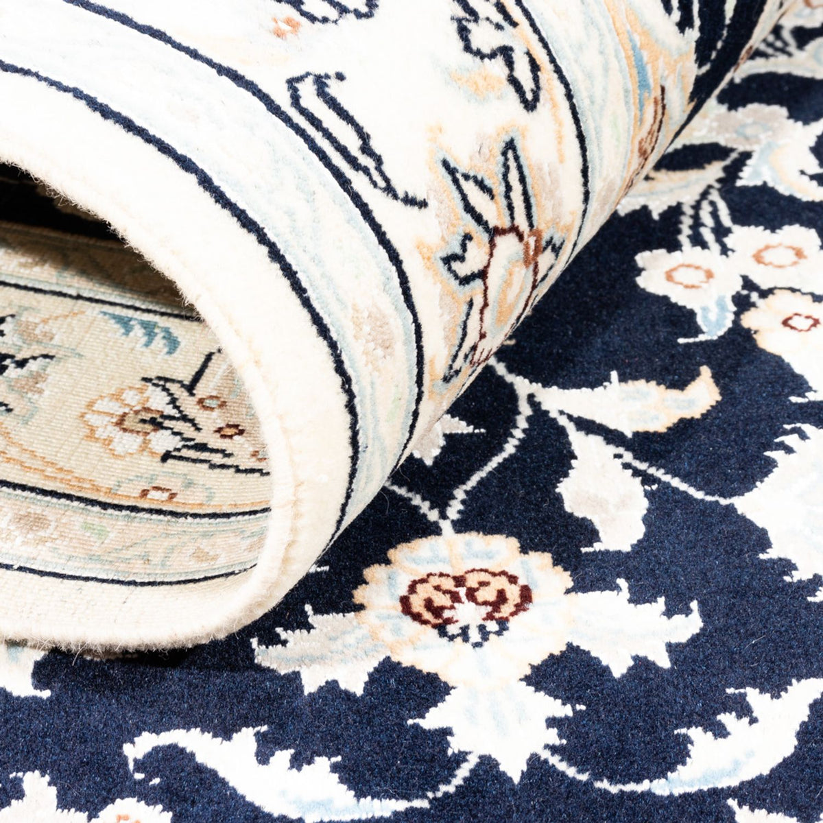 Tappeto Persero - Nain - Premio - 154 x 104 cm - blu scuro