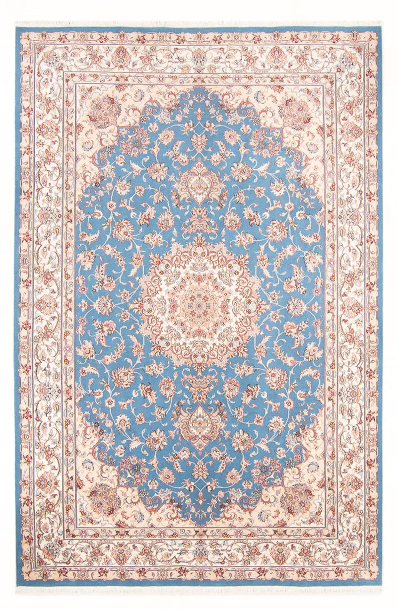 Tappeto Persero - Tabriz - Reale - 298 x 197 cm - blu chiaro