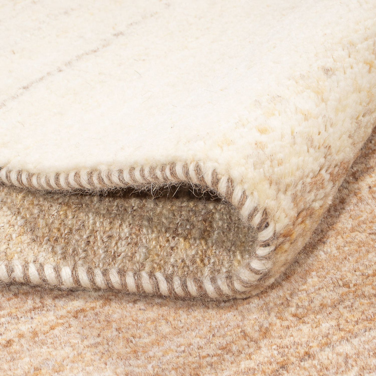 Tappeto corsia Tappeto Gabbeh - Persero - 345 x 87 cm - naturale