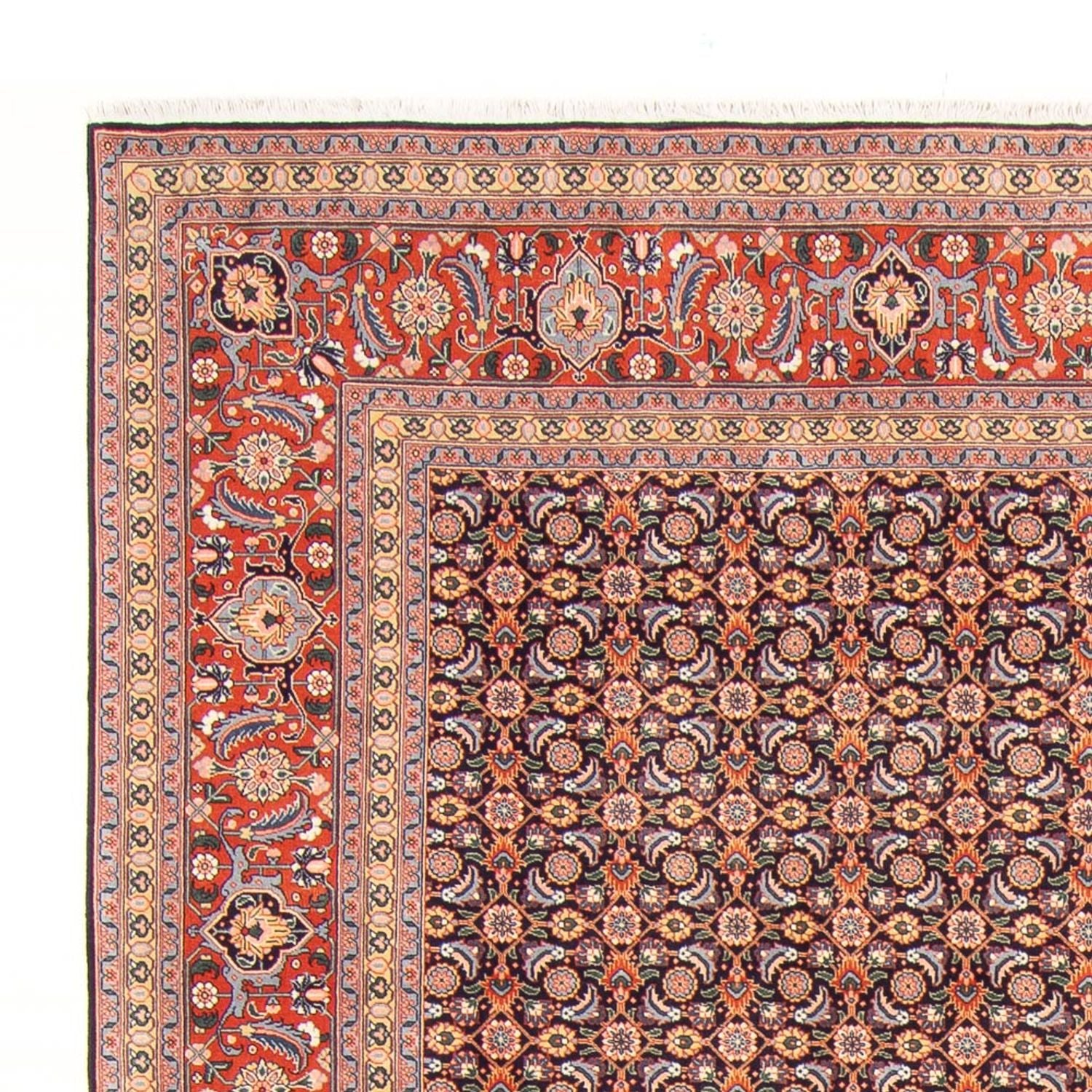 Tappeto Persero - Tabriz - Reale - 307 x 204 cm - blu scuro