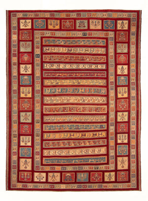 Tappeto Kelim - Orientale - Reale - 297 x 211 cm - multicolore