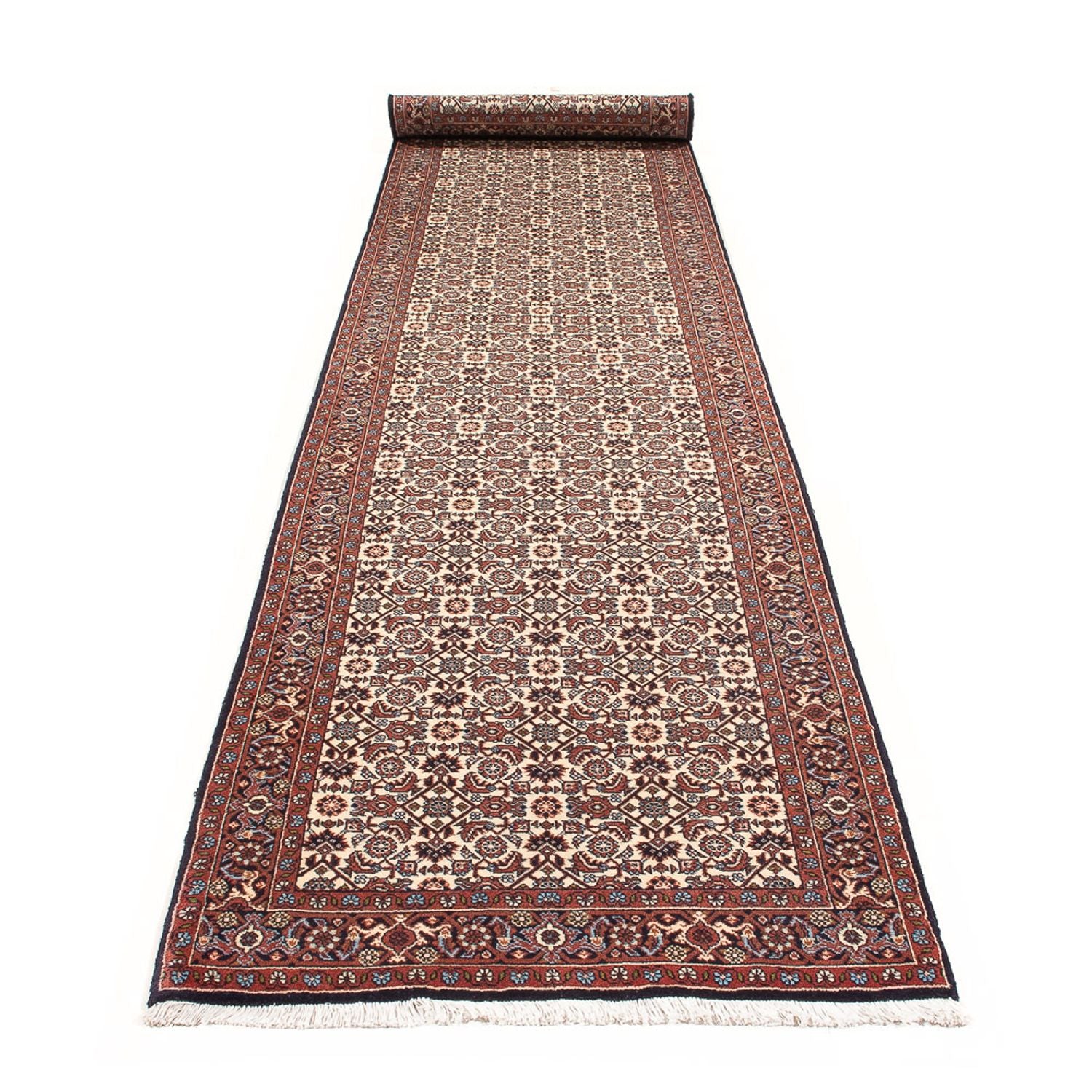 Tappeto corsia Tappeto Persero - Bidjar - 397 x 85 cm - crema