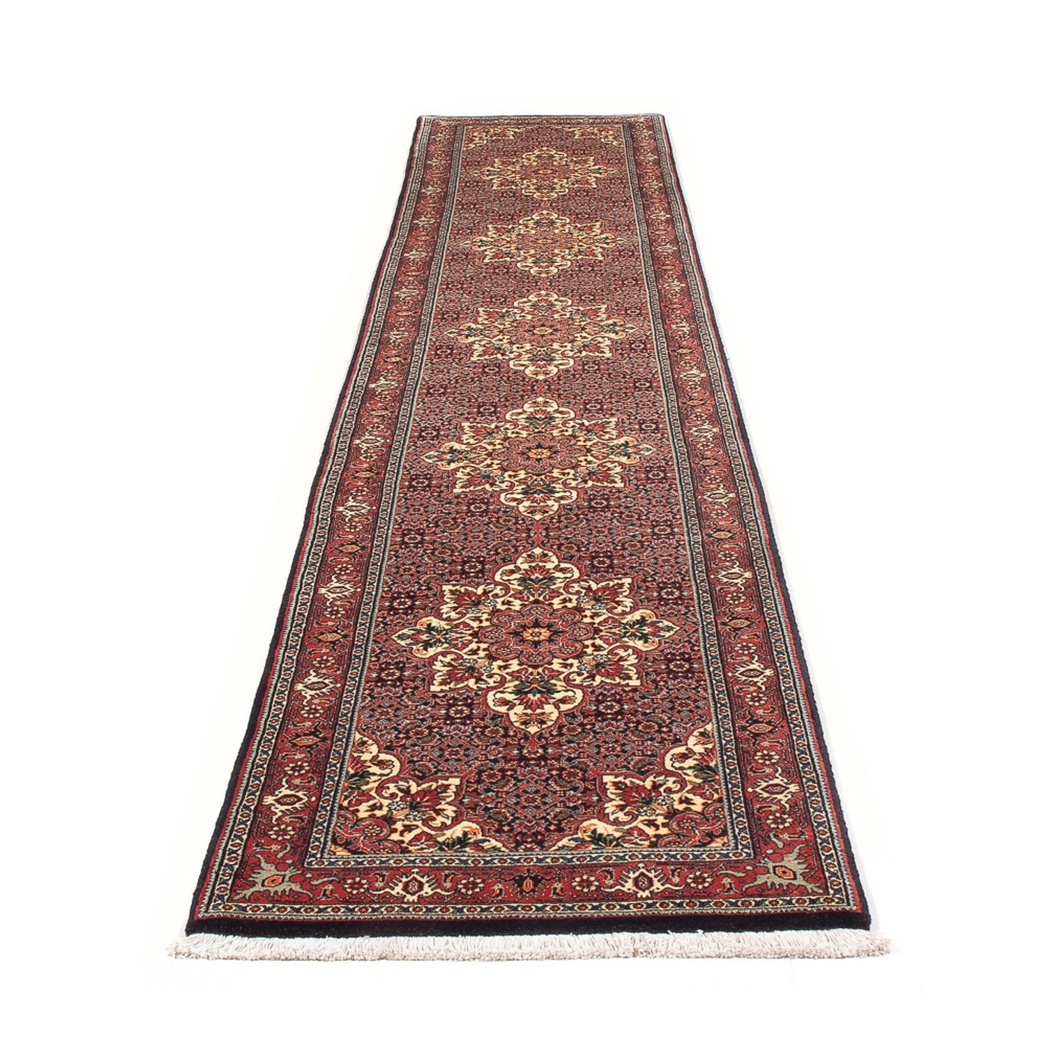 Tappeto corsia Tappeto Persero - Bidjar - 357 x 70 cm - blu scuro