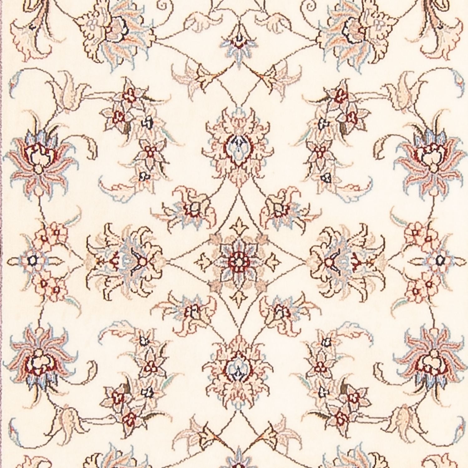 Tappeto corsia Tappeto Persero - Tabriz - Reale - 296 x 86 cm - crema