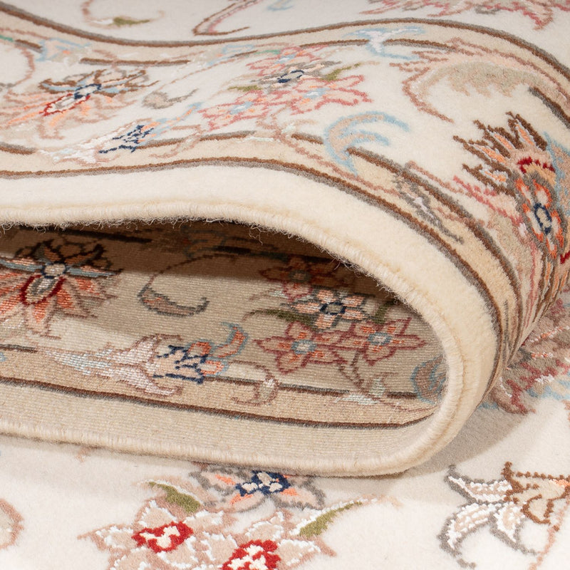 Tappeto corsia Tappeto Persero - Tabriz - Reale - 295 x 89 cm - crema