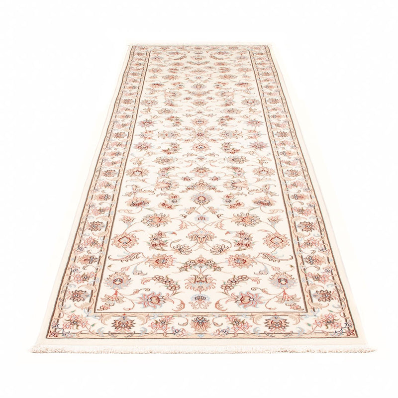 Tappeto corsia Tappeto Persero - Tabriz - Reale - 295 x 89 cm - crema