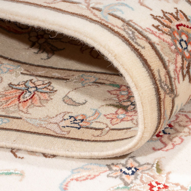 Tappeto corsia Tappeto Persero - Tabriz - Reale - 294 x 89 cm - crema
