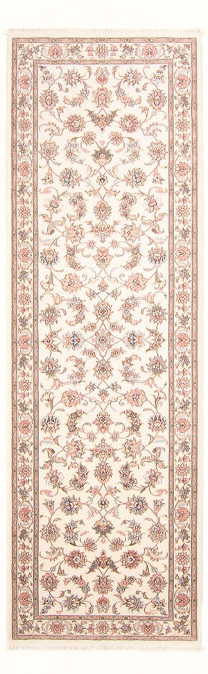 Tappeto corsia Tappeto Persero - Tabriz - Reale - 298 x 91 cm - crema