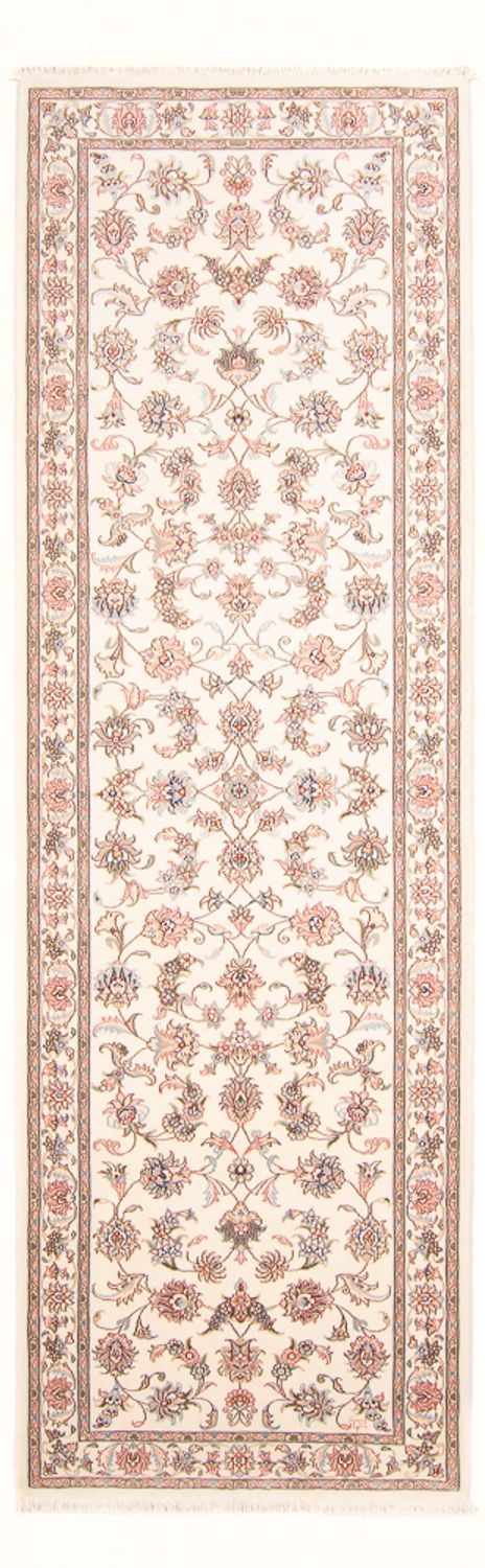 Tappeto corsia Tappeto Persero - Tabriz - Reale - 298 x 91 cm - crema