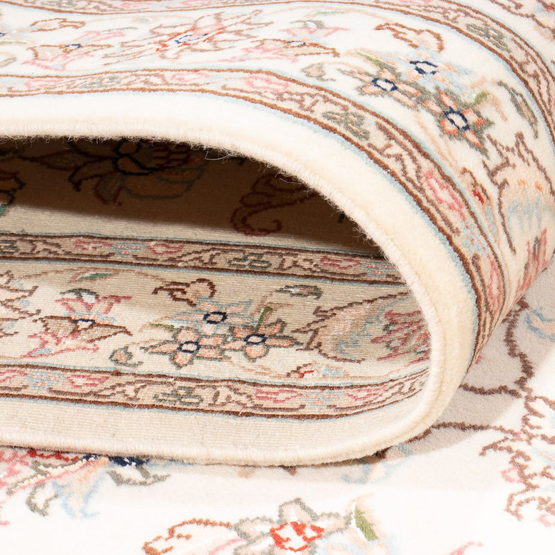 Tappeto corsia Tappeto Persero - Tabriz - Reale - 298 x 91 cm - crema