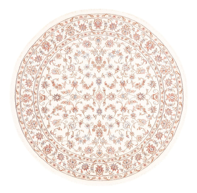 Tappeto Persero - Tabriz rotondo  - 153 x 150 cm - crema
